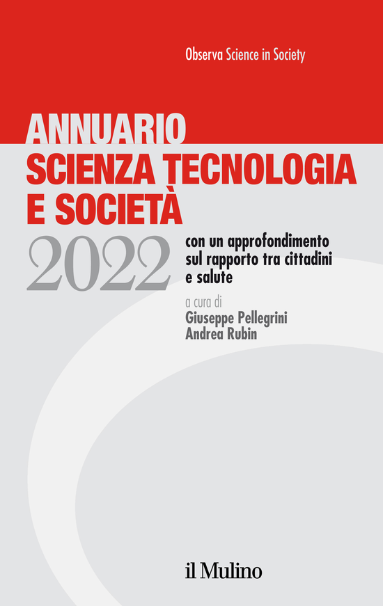 Copertina del libro Annuario Scienza Tecnologia e Società. Edizione 2022