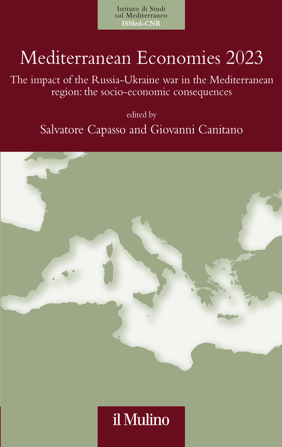 Copertina del libro Mediterranean Economies 2023 (The impact of the Russia-Ukraine war in the Mediterranean region: the socio-economic consequences)