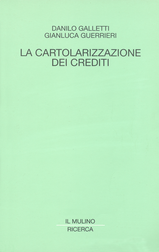 Copertina del libro La cartolarizzazione dei crediti